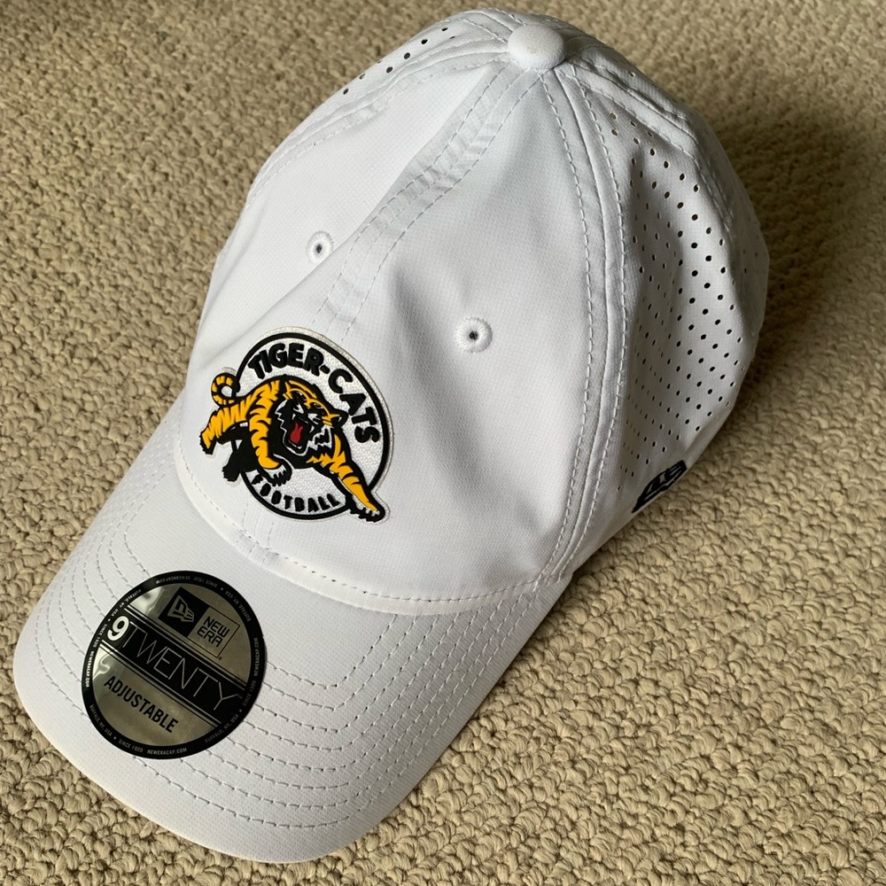 White Hamilton Tiger-Cats Football Cap